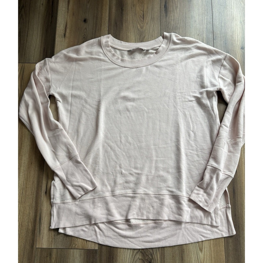 Athleta Women's Sz Medium Pink Crewneck Oversized